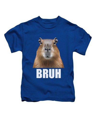 Bruh capybara kids shirt - bruh,