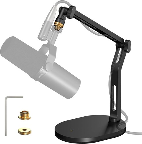 Adjustable mic stand desk - mic,