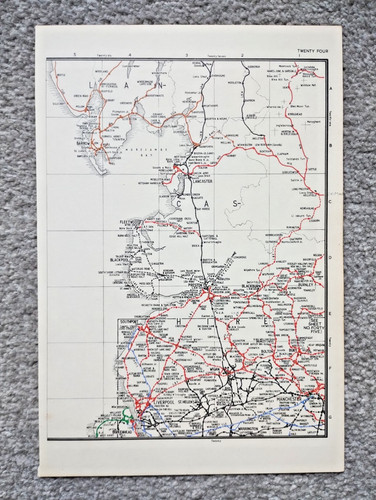 Vintage 1976 map showing - , pre