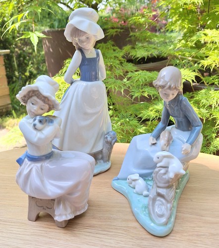 Vintage nao lladro figurines - vintage,