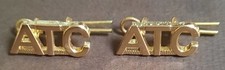 Pair of Metal ATC Shoulder Titles (With Split Pins)