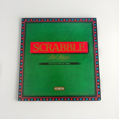Scrabble deluxe with - scrabble,