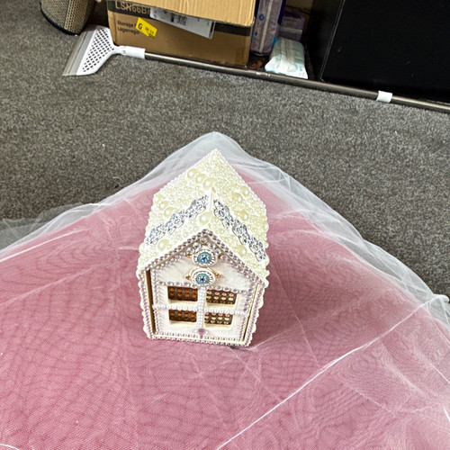 Handmade wooden house white - handmade,