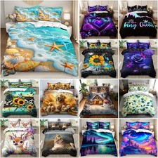 Beach Forest Dog Duvet Cover