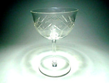 Vintage Glass Champagne Saucer