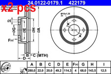 X2 PCS 24.0122-0179.1 BRAKE