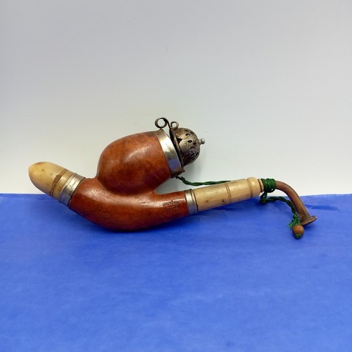 Antique pipe huntsman horn - pipe,