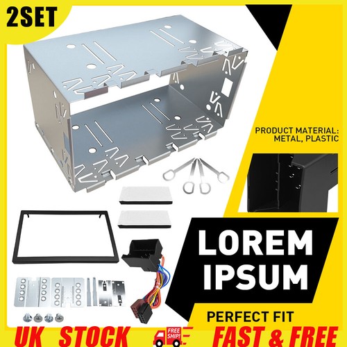 2set stereo double din fascia - double,