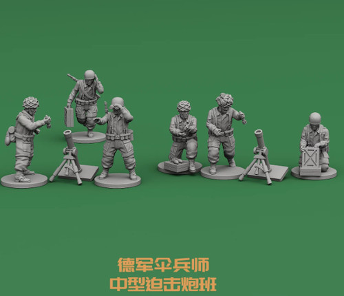 Resin german paratrooper - german,