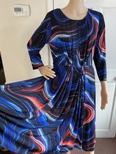 Star By Julien Macdonald Stretchy Patterned front pleated stylist Dress Sz14line