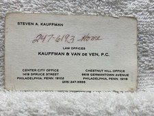1970s 1980s Kauffman & Van De