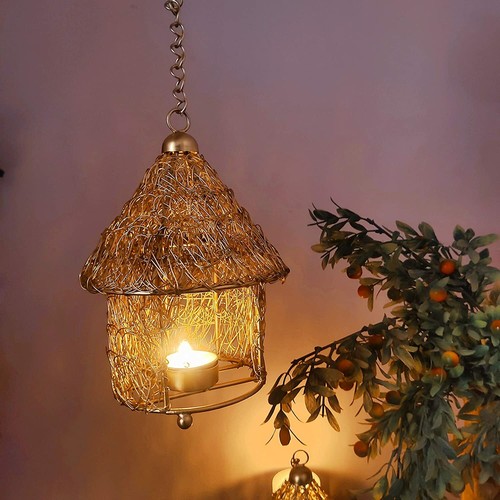 Metal bird nest cage tea - bird,