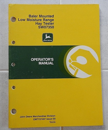 John deere baler mounted - deere,