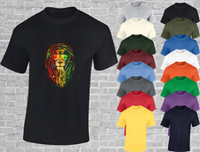 REGGAE LION MENS T SHIRT PEACE