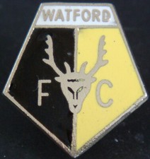 WATFORD FC Vintage club crest badge Maker COFFER N'ton Brooch pin 23mm x 26mm