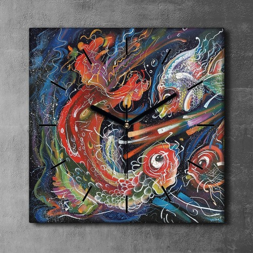 Silent clock canvas - clock, abstract