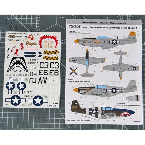 Decals north american - american, p51