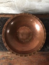 Large Arts And Crafts LRI Borrowdale Copper Bowl