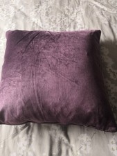 LAURA ASHLEY HOME LARGE AMETHYST NIGELLA VELOUR CUSHION 20" X 20" SQUARED