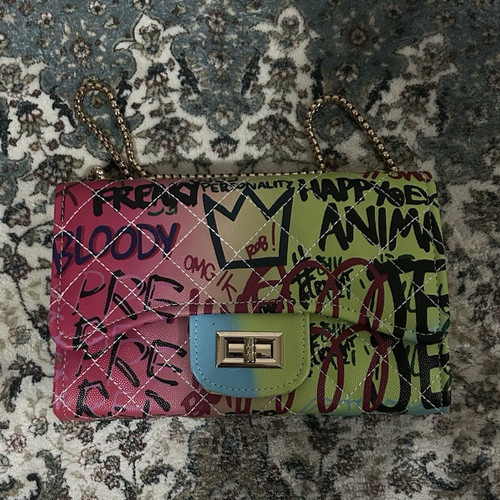 Womens multicolour graffiti - multicolour,