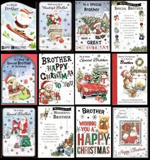 BROTHER CHRISTMAS CARD ~ Quality Cards Great CHOICE of DESIGN