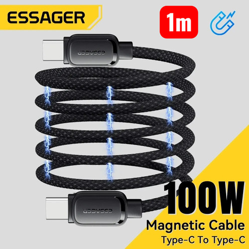 Essager 100w magnetic usb c - magnetic,