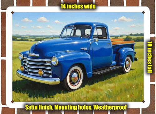 Metal sign 1949 chevrolet - sign,
