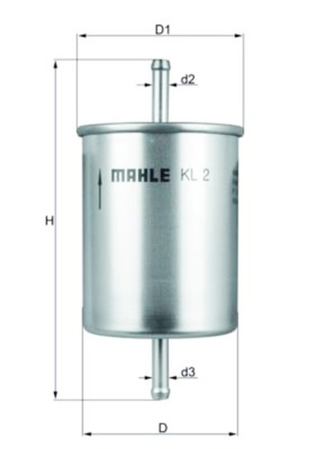 Fuel filter mahle fits - fuel,