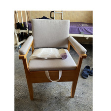 Wooden Bedside Commode Chair