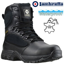MENS LAMBRETTA SAFETY STEEL TOE WORK BOOTS LEATHER WATERPROOF MILITARY POLICE 