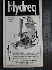 Advert Print Hydraulic Drilling Equipment Horley Surrey Industry 1972