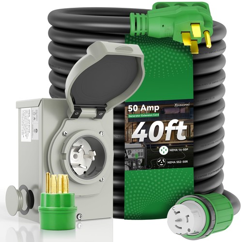 Generator cord amp 40ft pre - cord,