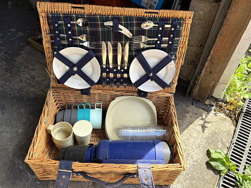 Wicker picnic basket set for - wicker,