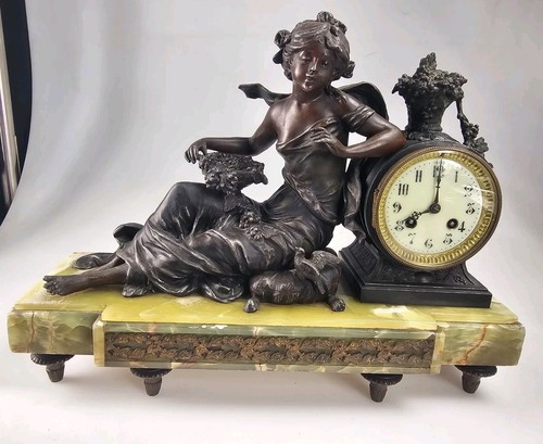 Antique french figural mounted - figural,
