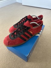 Adidas London Men's Trainers Size 10 Red Black Suede