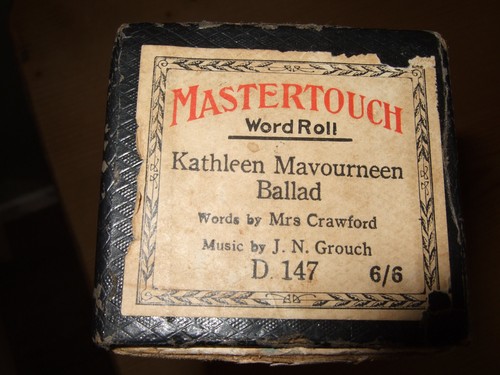 Mastertouch pianola word roll - mastertouch,