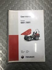 NEUSON MODEL 6001 9001 USER MANUAL DUMPER
