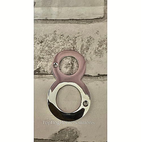 Large polished chrome door - chrome,