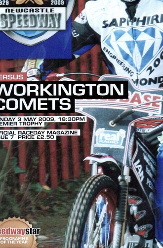 Newcastle speedway programme - , v