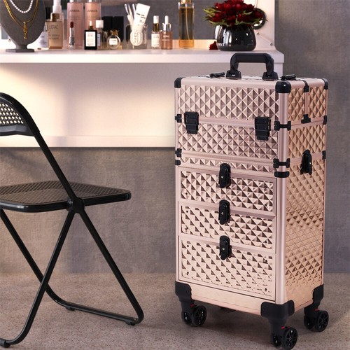 Rolling makeup train case - rolling,
