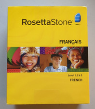 Rosetta Stone Français French Level 1, 2 & 3 Boxed and Complete 2007