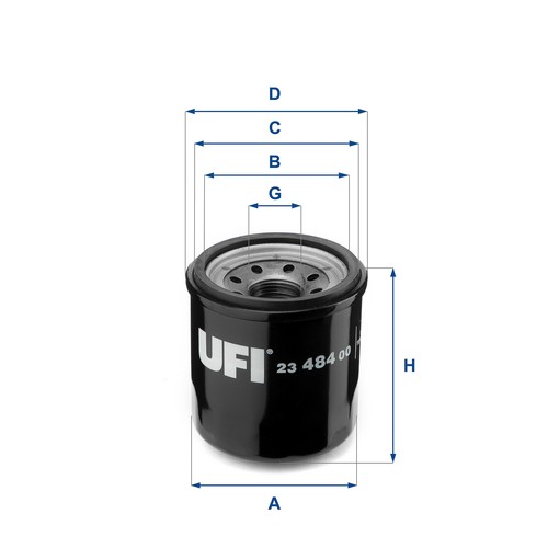 Ufi 484 oil filter - 23.484.00,