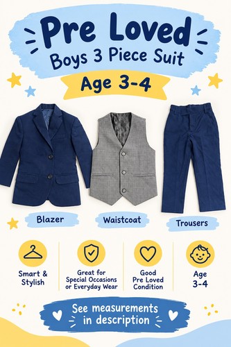 Boys black suit piece - black,