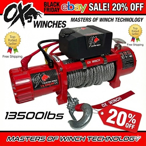 Electric winch 13500lb 12v - 13500lb,