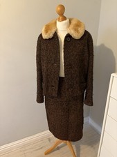 Vintage 60s Brown Tweed Dress