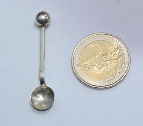 Miniature solid silver mustard - miniature,