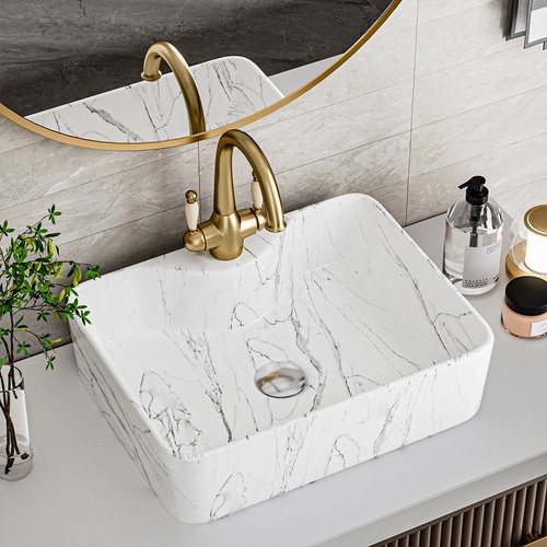 Modern rectangle bathroom - modern,