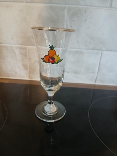 1970s britvic juice glass - britvic,