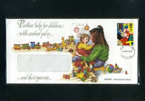 1989 spastics society fdc - spastics,