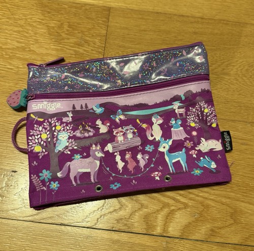 Smiggle purple pencil case - pencil,
